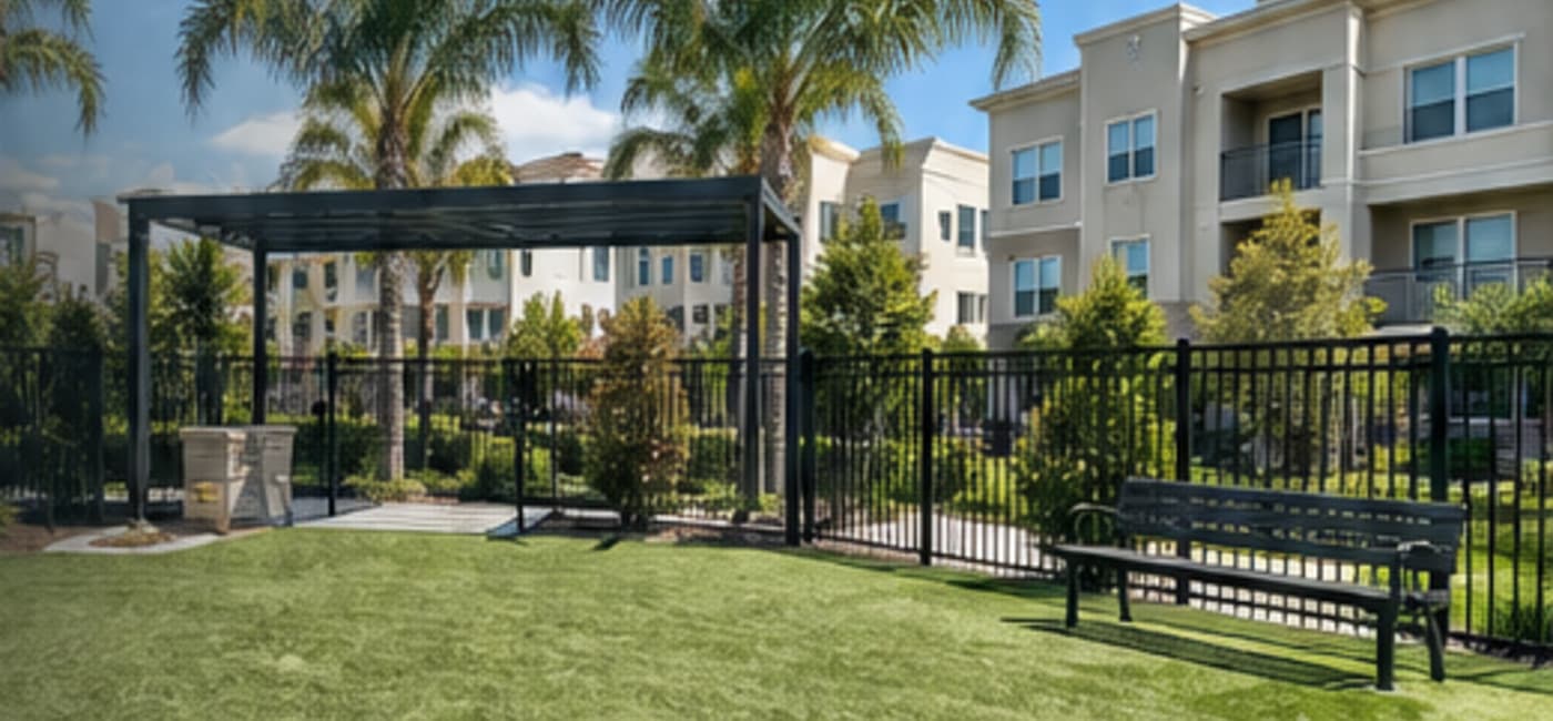 Multifamily community dog park