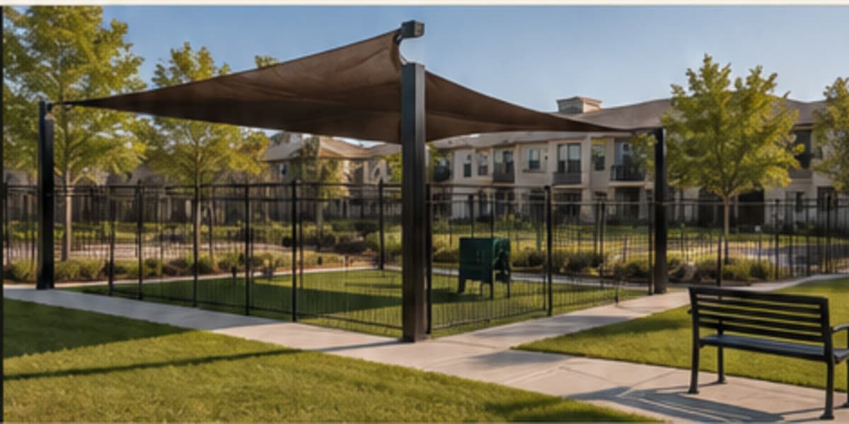 Dog park at a multifamily community